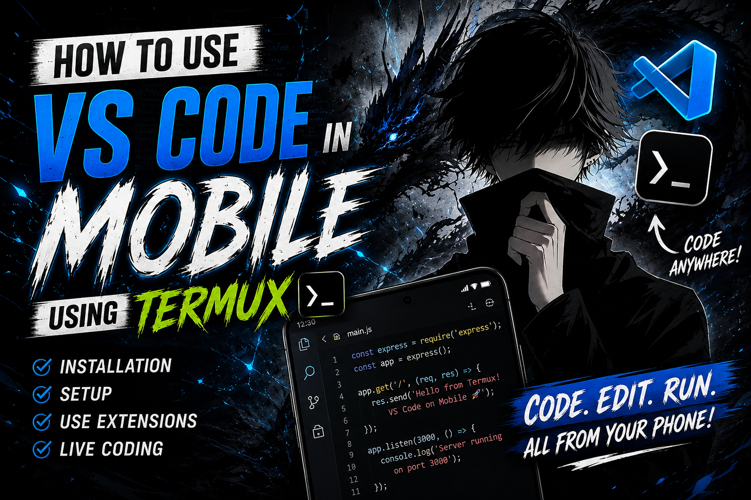 VS Code on Mobile with Termux